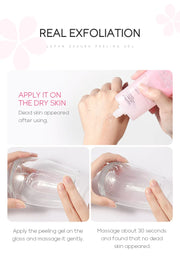 LAIKOU Sakura Moisturizing Facial Cleanser Peeling Gel Deep Cleansing Remove Dead Face Wash Skin Care
