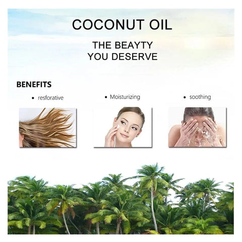 100ml Natural Organic Coconut Oil Body Face Oil Massage Relaxation Skin Coconut Essential Oil
