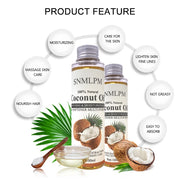 100ml Natural Organic Coconut Oil Body Face Oil Massage Relaxation Skin Coconut Essential Oil