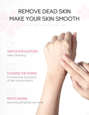 LAIKOU Sakura Moisturizing Facial Cleanser Peeling Gel Deep Cleansing Remove Dead Face Wash Skin Care