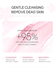 LAIKOU Sakura Moisturizing Facial Cleanser Peeling Gel Deep Cleansing Remove Dead Face Wash Skin Care
