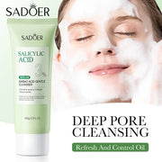Salicylic Acid Facial Cleanser Face Wash Foam Face Cleanser Moisturizing Facial Cleansing Hydrating Skin Care Products