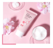 LAIKOU Sakura Cleanser Gentle Deep Cleaning Oil Control Moisturizing Shrink Pores Face Skin Care 50g Skin Cleanser All Skin Type
