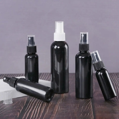 1Pcs Perfume Cosmetic Face Hydration Refillable Spray Bottle 20/30/50/60/100ml Travel Accessories Small Watering Can Black Empty