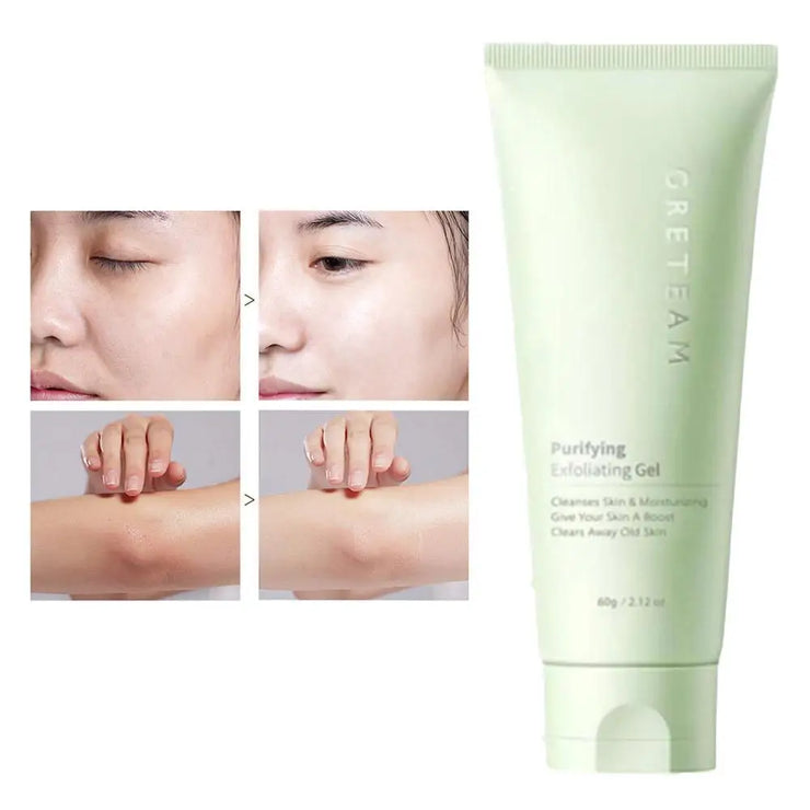 Purifying Exfoliating Gel Gentle Exfoliating Moisturizing Deep Cleaning Scrub Gel Smoothing Nourishing Skin Summer