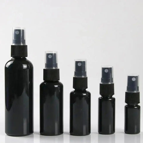 1Pcs Perfume Cosmetic Face Hydration Refillable Spray Bottle 20/30/50/60/100ml Travel Accessories Small Watering Can Black Empty