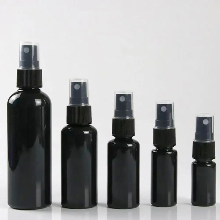 1Pcs Perfume Cosmetic Face Hydration Refillable Spray Bottle 20/30/50/60/100ml Travel Accessories Small Watering Can Black Empty