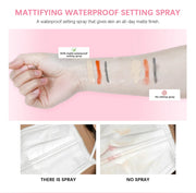 Mattifying Setting Spray Waterproof Makeup Long Lasting Oil Control Moisturizing Non-Sticky Spray Fixer Spray For All Skinprimer