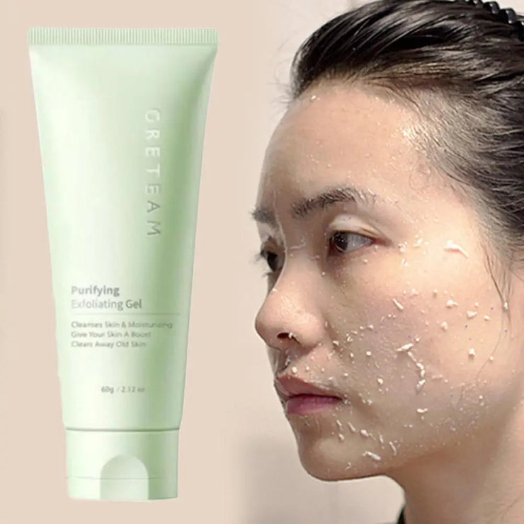Purifying Exfoliating Gel Gentle Exfoliating Moisturizing Deep Cleaning Scrub Gel Smoothing Nourishing Skin Summer