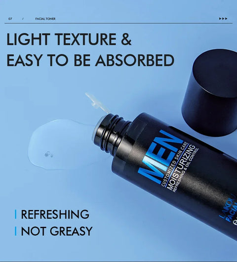 LAIKOU Men Moisturizer Toner Hydrating Improving Dry Oil Control Face Care Refreshing Rejuvenate Korean Skin Care Product 100ml