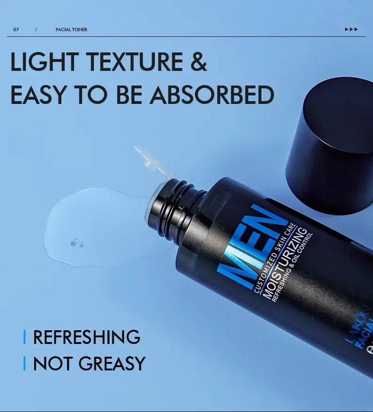 LAIKOU Men Moisturizer Toner Hydrating Improving Dry Oil Control Face Care Refreshing Rejuvenate Korean Skin Care Product 100ml