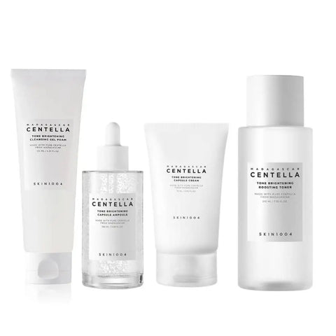 Korean Centella Tone Brightening Toner Facial Calming Moisturizing Serum Cream Gentle Cleanser Skincare Original Products Set