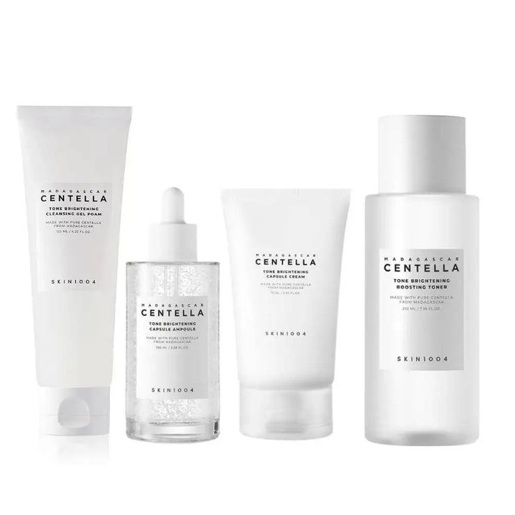 Korean Centella Tone Brightening Toner Facial Calming Moisturizing Serum Cream Gentle Cleanser Skincare Original Products Set