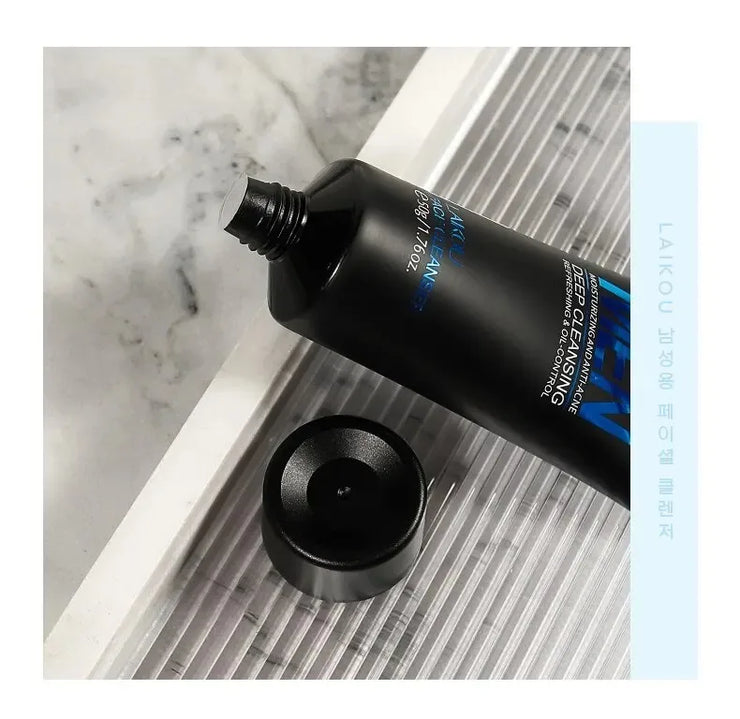 LAIKOU Men Facial Cleanser Face Washing Moisturizing Man Skin Care Oil Control Blackhead Remove Scrub Cosmetics Deep Norishing