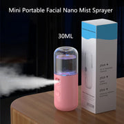 Portable Facial Nano Spray Face Moisturizing Hydrating Cool Spray 30ML Mist Sprayer Facial Mister Steamer for Skin Care, Makeup