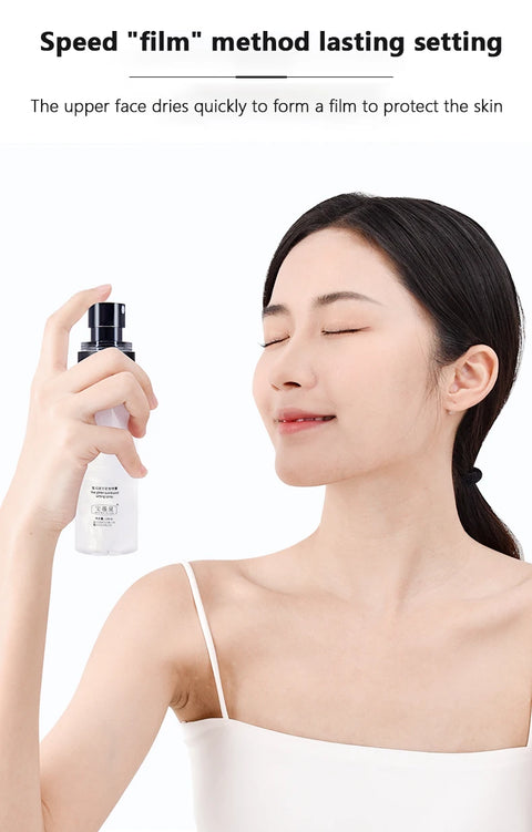 100ml Long-Lasting Makeup Fixing Spray Waterproof Sweatproof Oil-Control Hydrating Setting Mist for Perfect Cosmetics Finish