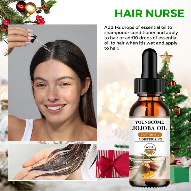 Natural Organic Jojoba Oil Anti Aging Firming Skin Face Moisturizing Relaxing Massage Oil Hair Repair Skin Care Body Oil NEW
