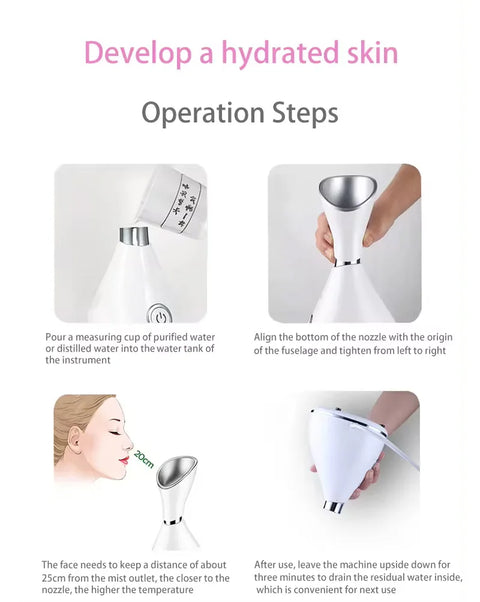 Facial Steamer Skin Care Machine Deeply Cleaning Spa Face Sprayer Cleaner Personal Care & Beauty Appliances