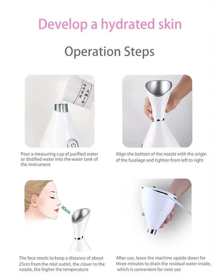 Facial Steamer Skin Care Machine Deeply Cleaning Spa Face Sprayer Cleaner Personal Care & Beauty Appliances
