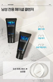 LAIKOU Men Facial Cleanser Face Washing Moisturizing Man Skin Care Oil Control Blackhead Remove Scrub Cosmetics Deep Norishing