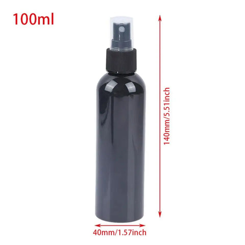 1Pcs Perfume Cosmetic Face Hydration Refillable Spray Bottle 20/30/50/60/100ml Travel Accessories Small Watering Can Black Empty