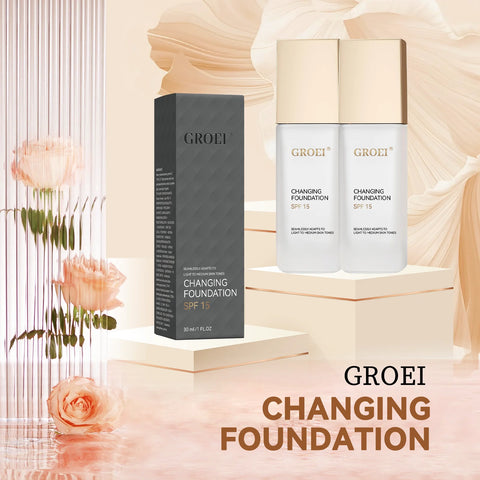 ﻿ Color Changing Foundation  Moisturizer Oil-control Hydrating Color Longwearing Waterproof Travel Coverage make up Base