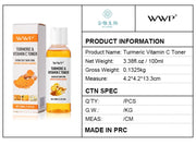 Turmeric Vitamin C Toner-Turmeric Antioxidant Refreshing & Moisturizing,Brightens & Softens Face Care Toner for All Skin Types