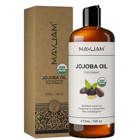 16fl.oz Organic Grapeseed Oil for Skin Care Cold Pressed Pure Natural Carrier Oil Body Oil Massage Nourish Moisturize Brighten
