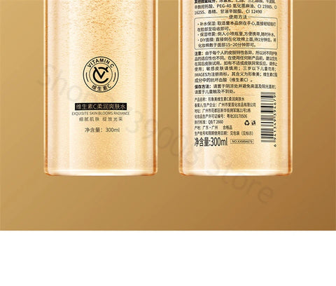 Vitamin C Toner Hydrating Moisturizing Refreshing Shrinking Pores VC Face Tonic Whitening Brighten Facial Makeup Water Skin Care