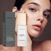 ﻿ Color Changing Foundation  Moisturizer Oil-control Hydrating Color Longwearing Waterproof Travel Coverage make up Base