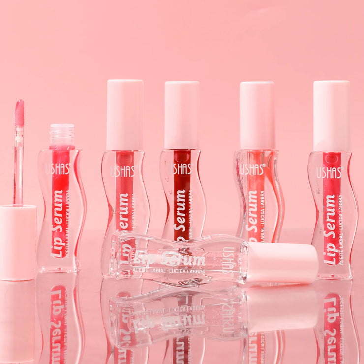 USHAS,Moisturizing lip gloss, hydrating and moisturizing, lip care, increase lip gloss, waterproof and non-stick cup