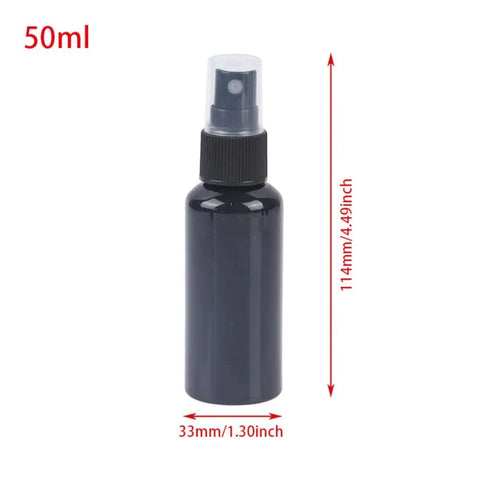1Pcs Perfume Cosmetic Face Hydration Refillable Spray Bottle 20/30/50/60/100ml Travel Accessories Small Watering Can Black Empty