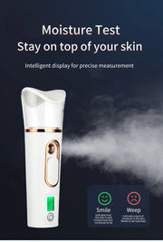 Mist Sprayer Handheld Nano Beauty Instrument Rechargeable Humidifier Nebulizer Portable Hydrating Women Beauty Water Skin Care