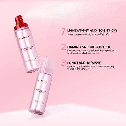 Mattifying Setting Spray Waterproof Makeup Long Lasting Oil Control Moisturizing Non-Sticky Spray Fixer Spray For All Skinprimer