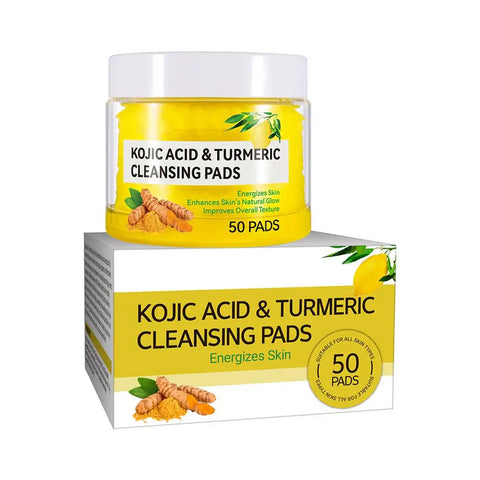 Turmeric Kojic Acid Cleansing Pads Exfoliating Pads Facial Sponges For Cleansing Exfoliating Daily Cleansing Skin Care Tools