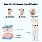 Mist Sprayer Handheld Nano Beauty Instrument Rechargeable Humidifier Nebulizer Portable Hydrating Women Beauty Water Skin Care