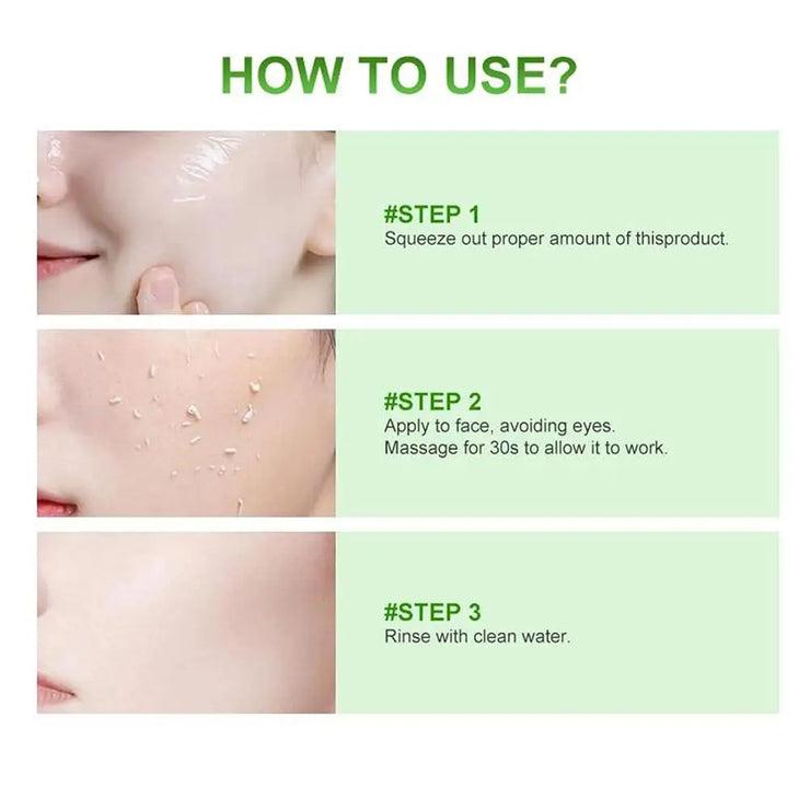 Purifying Exfoliating Gel Gentle Exfoliating Moisturizing Deep Cleaning Scrub Gel Smoothing Nourishing Skin Summer