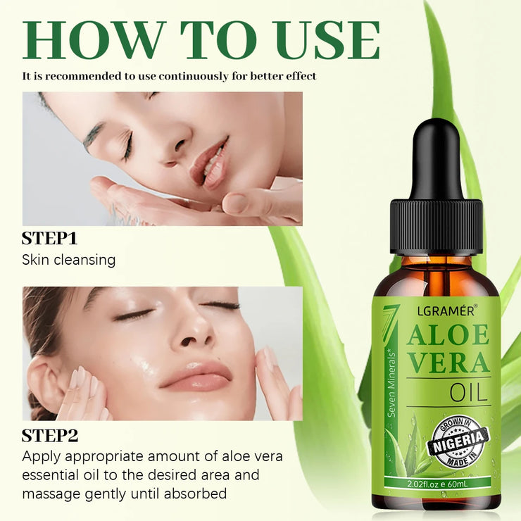 Aloe Facial Moisturizing Oil Keeps Skin Moist Tender Smooth Deeply Penetrates Improves Skin Texture Skin Care Essence