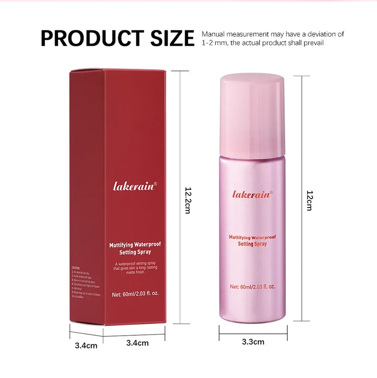 Mattifying Setting Spray Waterproof Makeup Long Lasting Oil Control Moisturizing Non-Sticky Spray Fixer Spray For All Skinprimer