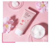 Laikou Sakura Whitening Facial Cleanser Foam Moisturizing Deep Remove Cleansing Acne Milk Oil Control Exfoliating Shrink Pores