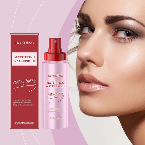 Makeup Setting Spray Waterproof Sweat-Proof Flawless Matte Effect All Day Refreshing Oil Control Non-sticky Makeup Fixing Mist