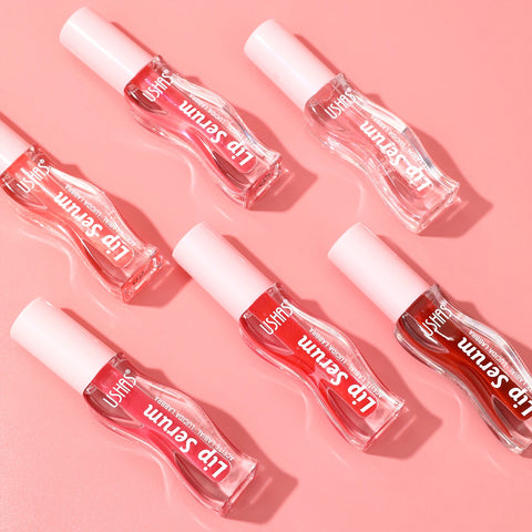 USHAS,Moisturizing lip gloss, hydrating and moisturizing, lip care, increase lip gloss, waterproof and non-stick cup