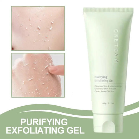 Purifying Exfoliating Gel Gentle Exfoliating Moisturizing Deep Cleaning Scrub Gel Smoothing Nourishing Skin Summer