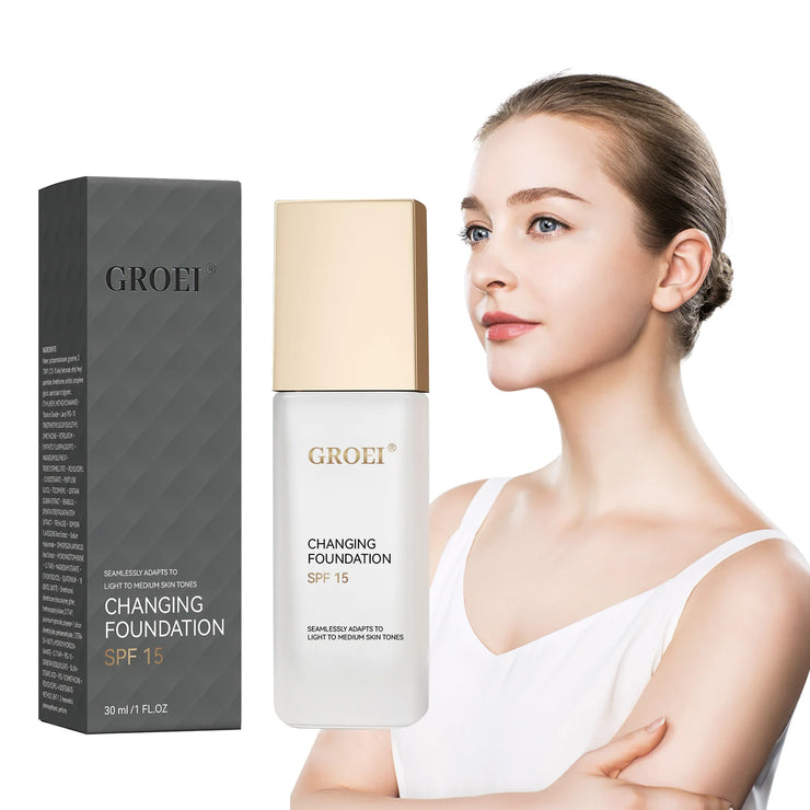 ﻿ Color Changing Foundation  Moisturizer Oil-control Hydrating Color Longwearing Waterproof Travel Coverage make up Base