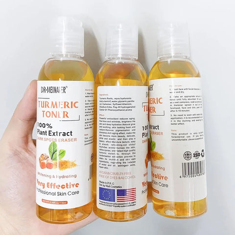 Turmeric Toner Brightening Face Serum Dark Corrector Whitening Serum Moisturizing Vitamin C Ginger Essence Korean Cosmetics