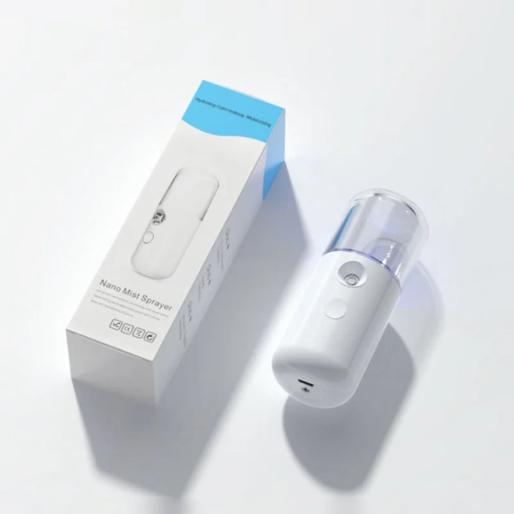 Portable Facial Nano Spray Face Moisturizing Hydrating Cool Spray 30ML Mist Sprayer Facial Mister Steamer for Skin Care, Makeup