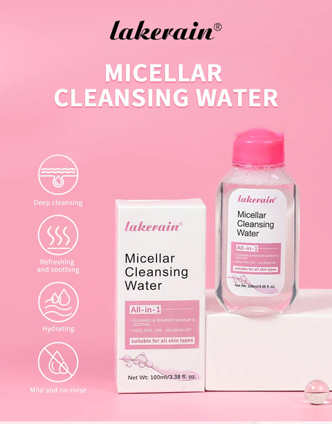 All in One Cleansing Water Deep Makeup Remove Sensitive Soothes Vegetarian Non-stimulating Cleaning Hydrate Cleansing Products