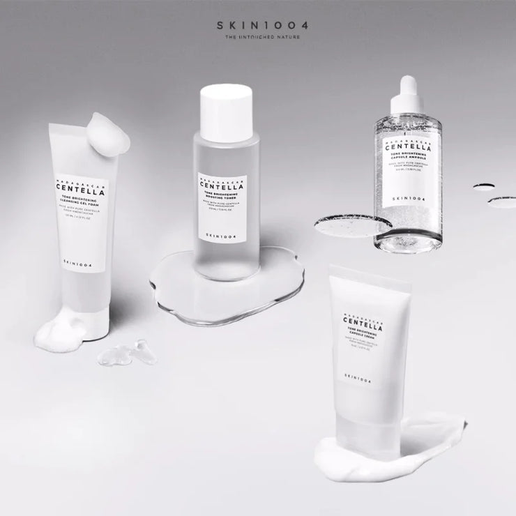 Korean Centella Tone Brightening Toner Facial Calming Moisturizing Serum Cream Gentle Cleanser Skincare Original Products Set