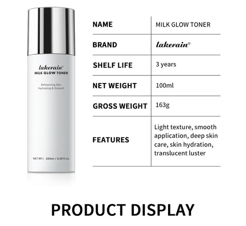 Milk Glow Toner Brightening Skin Powerfully Moisturizes Relieve Dry And Tired Skin Locks In Moisture Beauty Skin Care 100ML