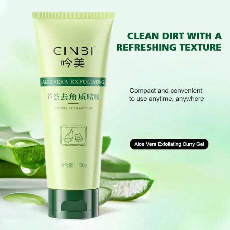 Face Exfoliating Gel Aloe Vera Facial Exfoliating Scrub Cleanses Remove Blackhead Moisturizing Shrink Pores Skin Care 30g-100g